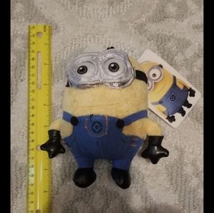 Minion toy coin bag plush with clip